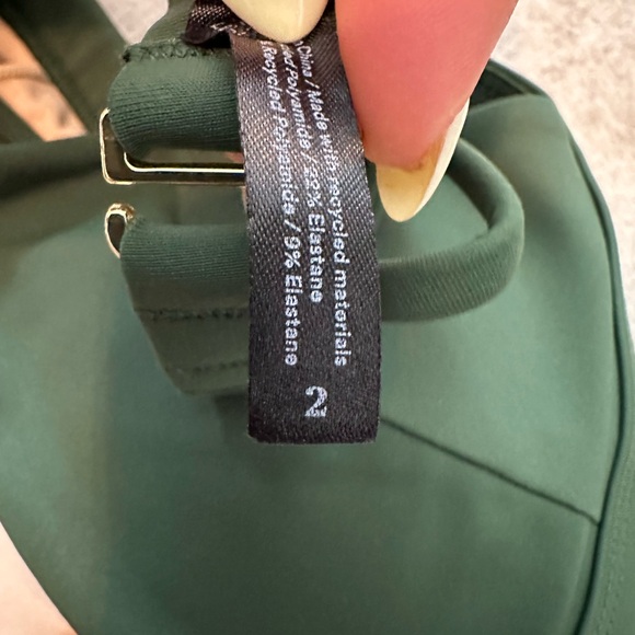 Summersalt The Triangle Bikini Top Olive (Size 2) - Picture 6 of 10